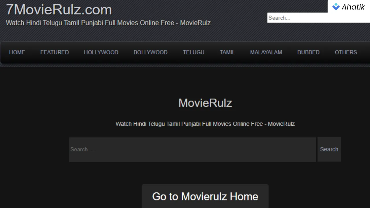 What is 7Movierulz - Ahatik.com